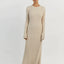 Ribbed Knit Maxi Dress: Elegant Autumn Style
