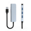 HUB splitter type-c expansion hub four in one high-speed USB 3.0 hub mobile computer expansion dock - Korvel