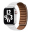 Suitable For iwatch8 Watchband S7 SE 6/5/43 Magnetic Suction New Leather Loopback Chain Apple Watch Wristband - Korvel