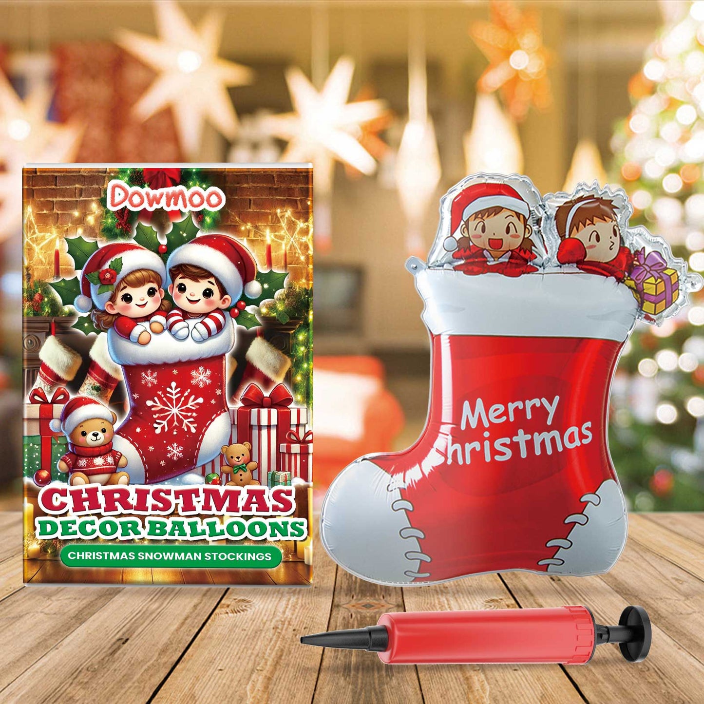 Christmas Balloons Balloon Standing Santa Claus Reindeer Christmas Tree Event Atmosphere Arrangement - Korvel