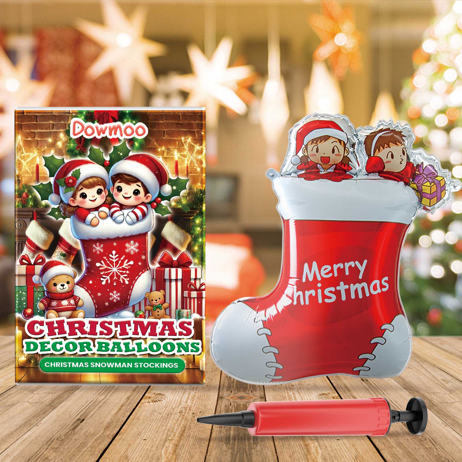 Christmas Balloons Balloon Standing Santa Claus Reindeer Christmas Tree Event Atmosphere Arrangement - Korvel