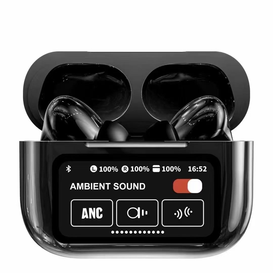 Cross border A9Pro wireless earphones Bluetooth 5.4 ultra long endurance in ear noise reduction Huaqiang North popular Bluetooth - Korvel