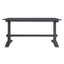 TREXM 3-piece retro cutlery set, rectangular stand table, and 2 wooden stools for 4 people (gray) - Korvel