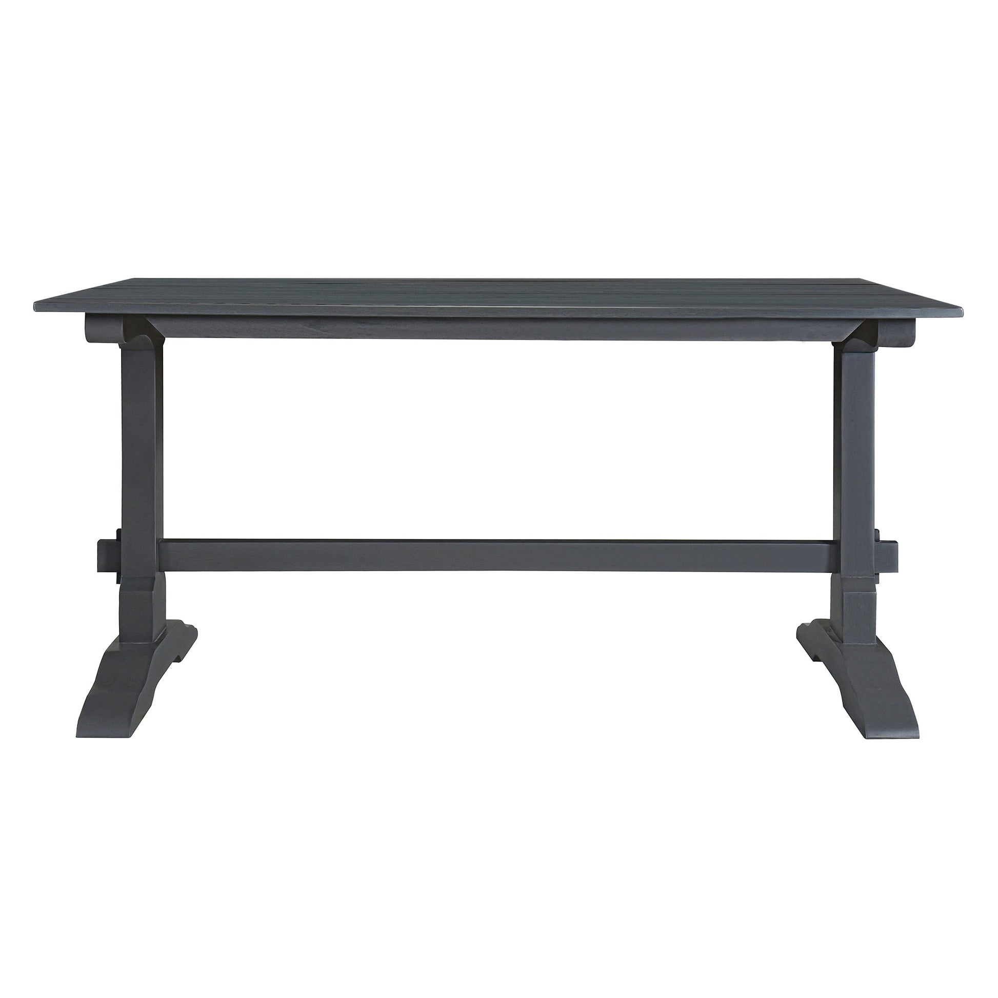 TREXM 3-piece retro cutlery set, rectangular stand table, and 2 wooden stools for 4 people (gray) - Korvel