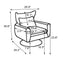Classic Mid-Century 360-degree Swivel Accent Chair, White Teddy Fabric - Korvel