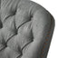 Modern grey fabric club chair and Ottoman set, stylish cushioned armchair, paired with Ottoman style - Korvel