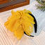 Oversized and exaggerated handmade fabric flower versatile headband - Korvel