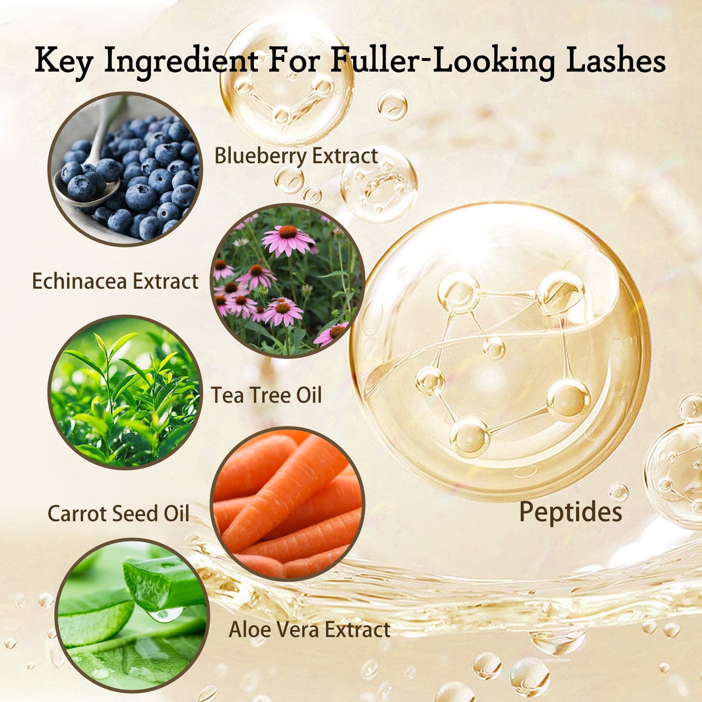 Mascara Gentle, Flawless, Long And Curling Eyelash Moisturizes Dark And Thick Brows - Korvel