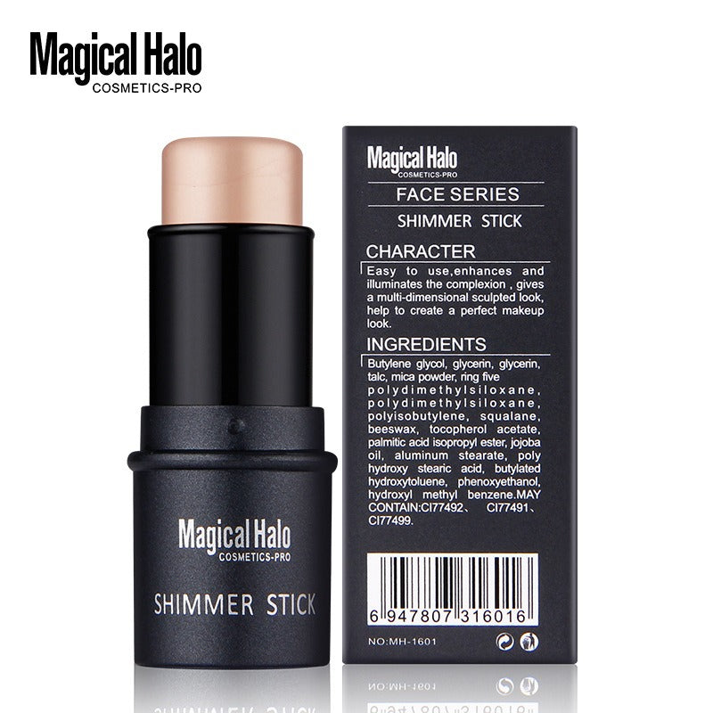 High gloss, contouring, brightening, shadow stick, three-dimensional facial foundation cream, silkworms pen - Korvel