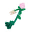 Dog Toy Rose Flower Plush Durable Biting Tooth Cleaning Cotton Rope Knot Crinkle Sound Self-Entertainment Interactive Pet Product - Korvel