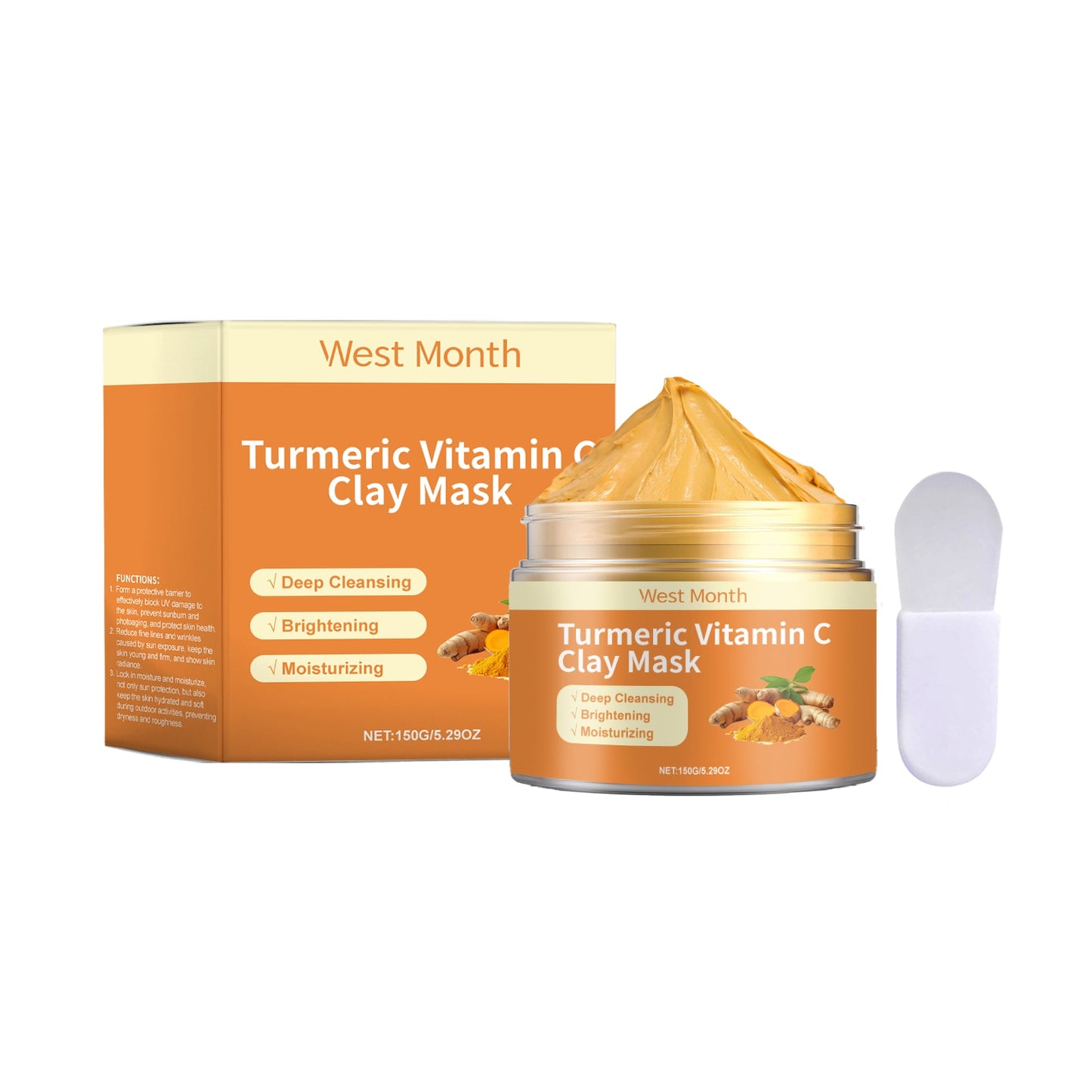Turmeric & Vitamin C Mud Mask for Refreshing Skin