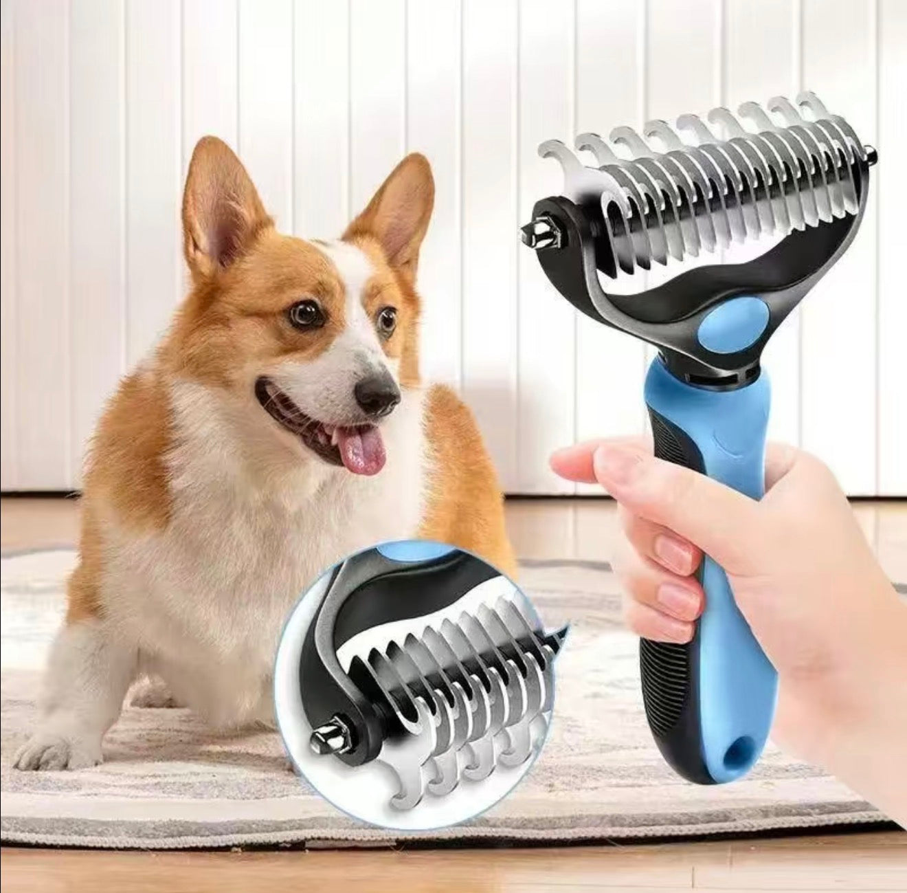 PawEase Dematting Brush for Dogs and Cats