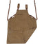Long heavy-duty canvas tool apron, carpenter apron, carpenter 16 ounces, fully adjustable, no need for waxing - Korvel