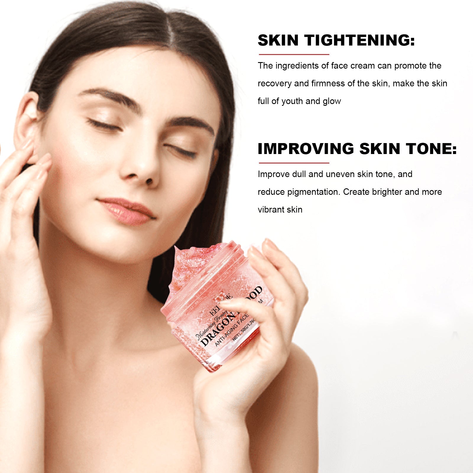 Dragon Blood Anti-Aging Face Cream, Fade Out Fine Lines And Pores It Moisturizes Carry Bright Color Of Skin Firming Skin - Korvel