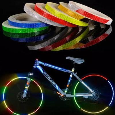 Fluorescent Reflective Stickers for Bicycle Safety