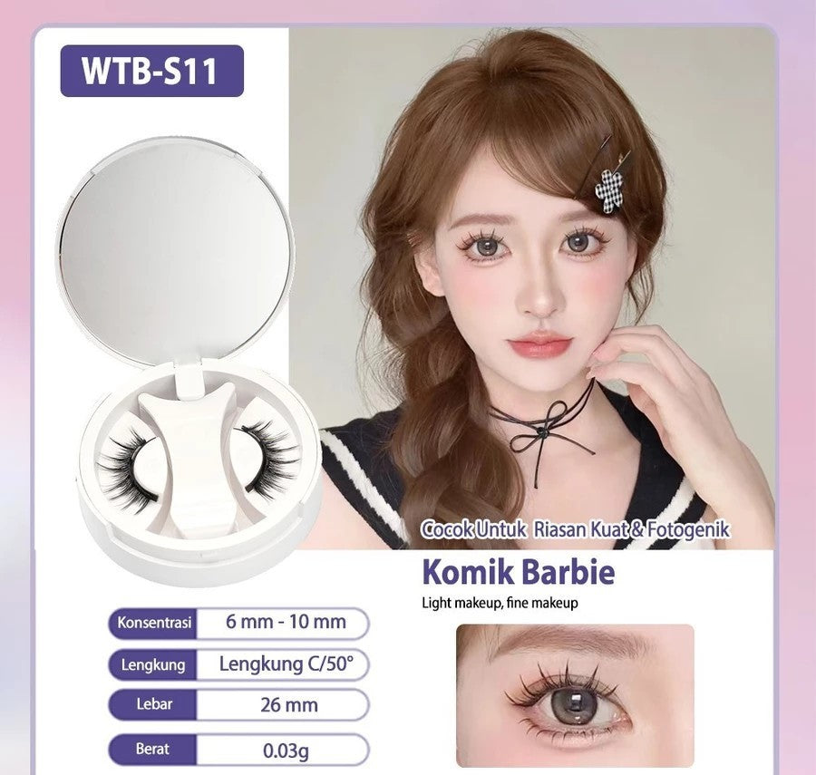 Natural Thick Portable Adhesive Free Magnetic Eyelashes