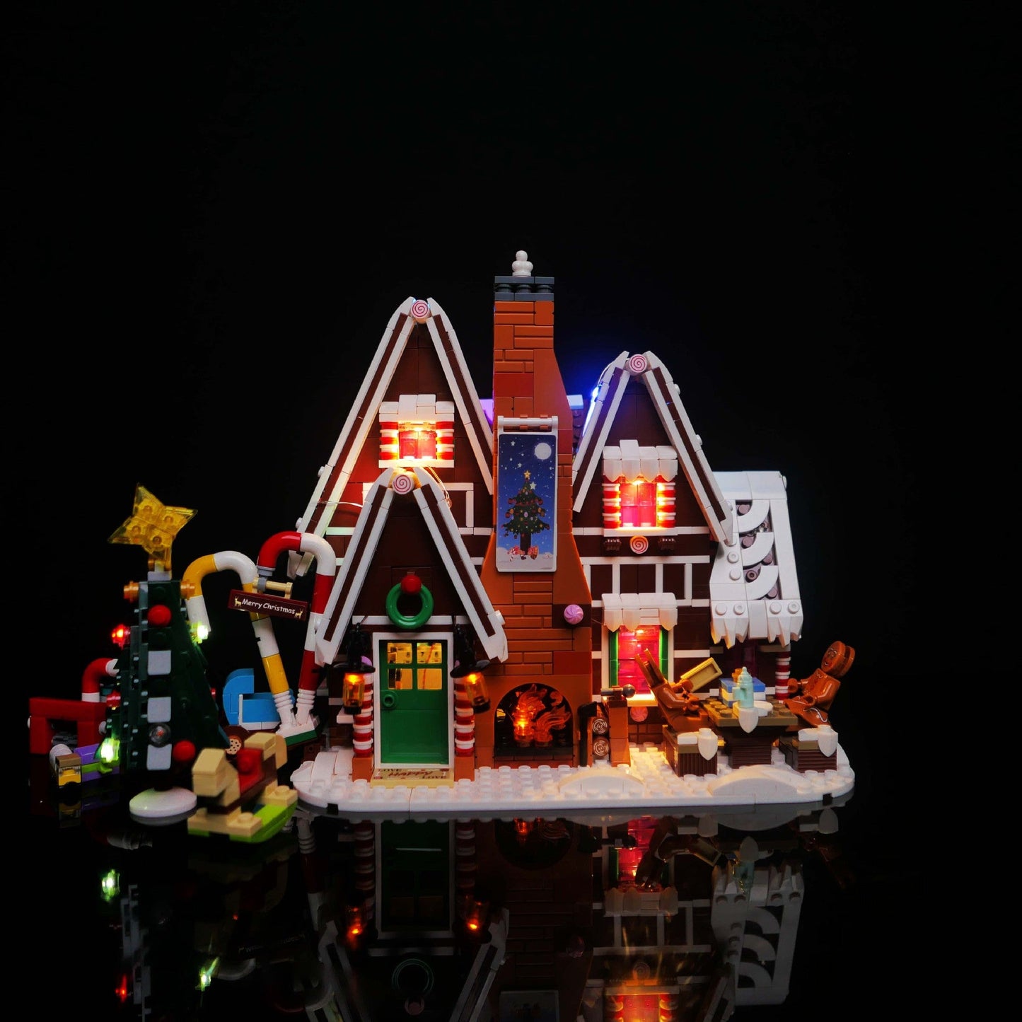 Iluminación LED Compatible con LEGO para el Set de Casa de Jengibre