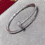 Precision Thick Plating Head and Tail Diamond Fashion Three-Circle Full Diamond Couple Bracelet - Korvel