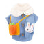 New Cute Cat Clothes Hair proof Autumn Puppet Kitten English Short Blue Cat Pet Autumn Winter Cat Sweater - Korvel