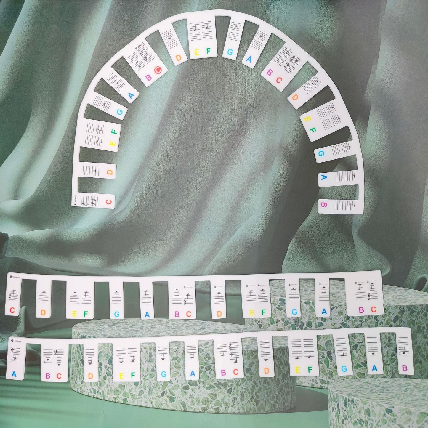 Silicone Piano Stickers for 61/88 Keys - Beginner's Guide