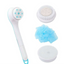 Electric Bath Brush with Handle for Exfoliation and Massage