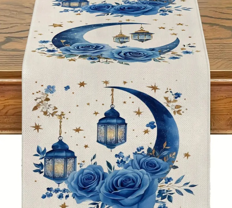 Printed Moon Castle House Tablecloth Home Decoration Party Festival Atmosphere Table Flag - Korvel