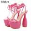 Tacones Super Altos con Correa en el Tobillo