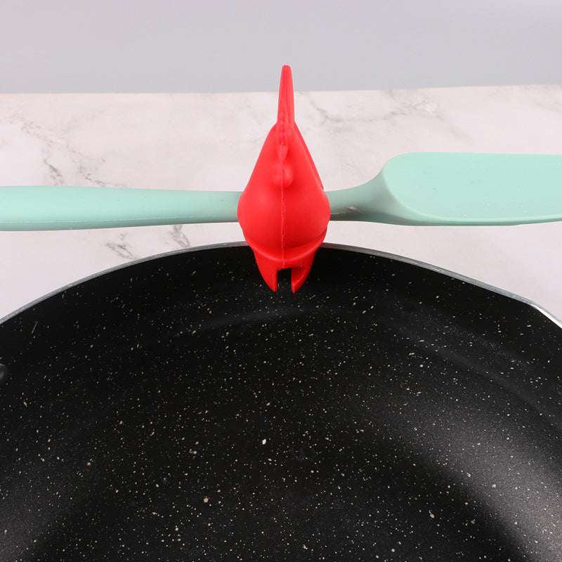 Creative Rooster Silicone Pot Clamp for Kitchen Use