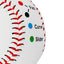 Balle de baseball d'entraînement de compétition de 9 pouces avec marqueurs de prise