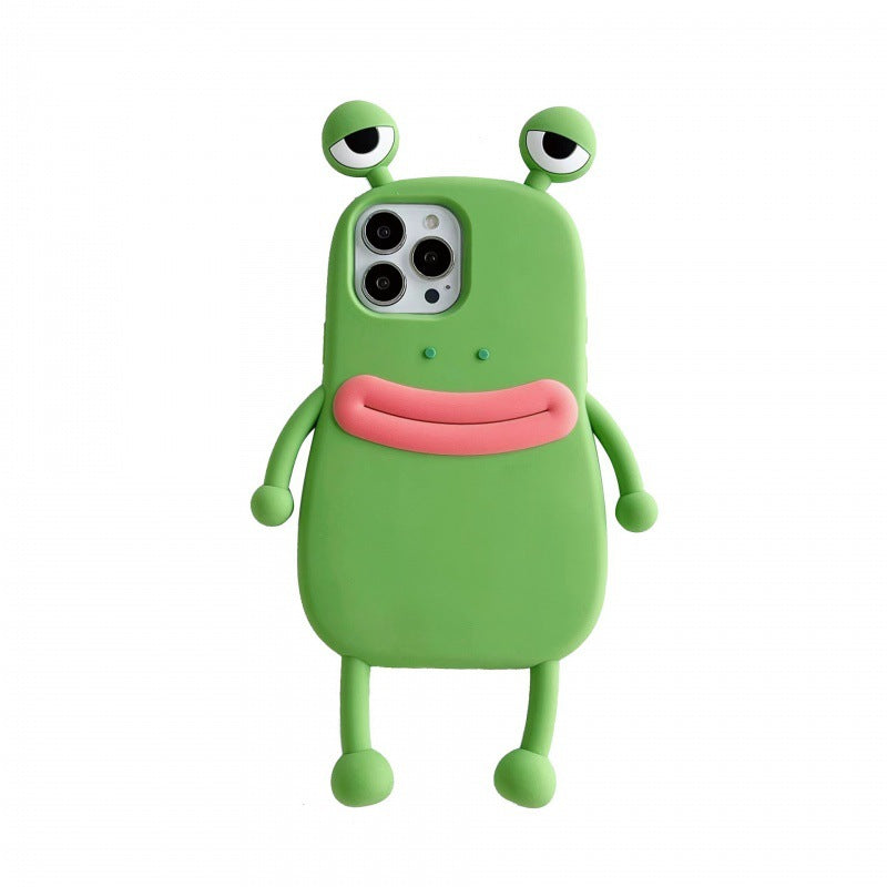 Funny Silicone 3D Frog Phone Case For IPhone 14 13 11 12 Pro Max XS XR X 7 8 Plus SE Cartoon Cute Shockproof Bumper Cover - Korvel
