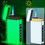 Gas electric triple fire metal windproof inflatable charging lighter personalized and creative trendy gift for boyfriend - Korvel