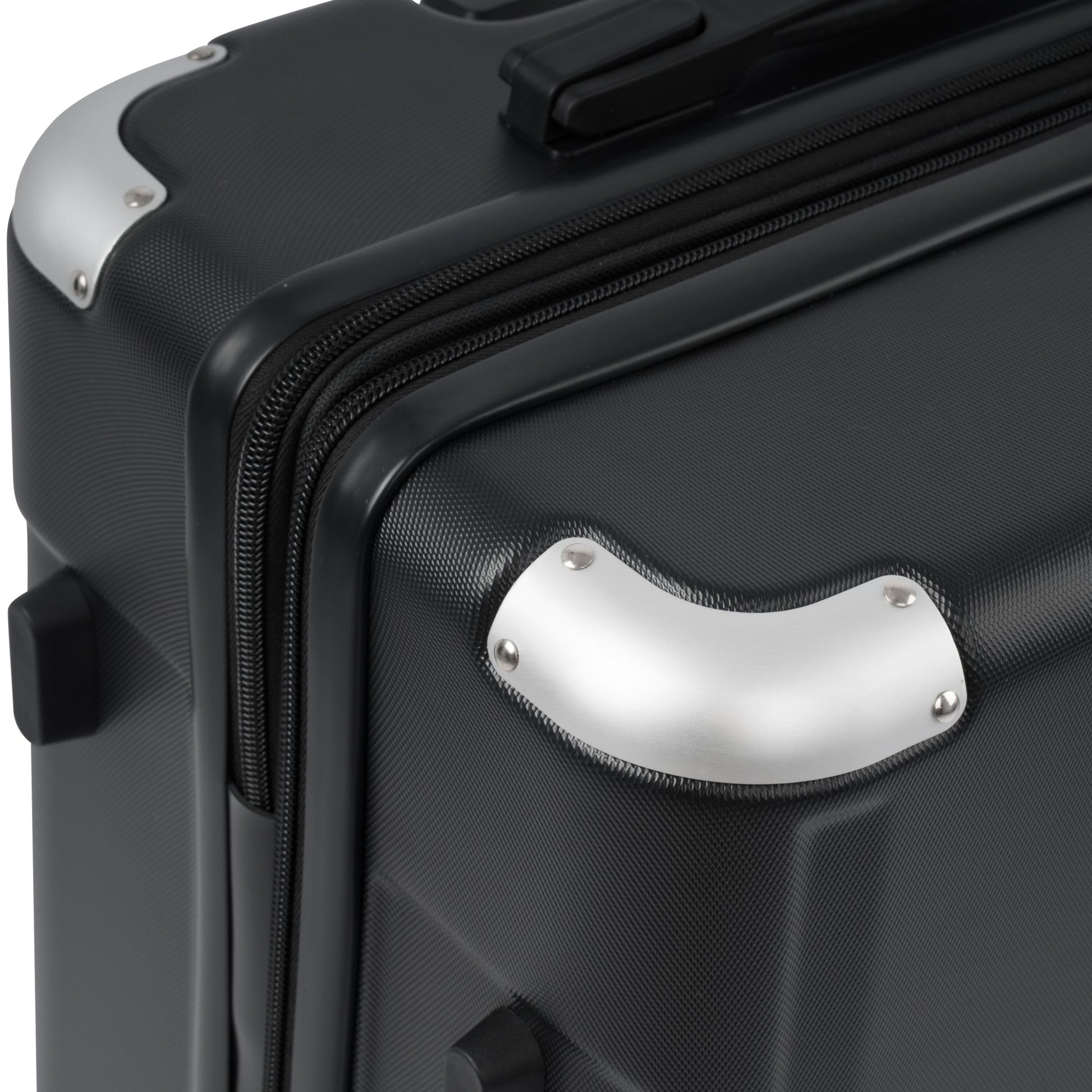 Hardshell Luggage Spinner Suitcase with TSA Lock Lightweight Expandable 28'' (Single Luggage) Black + ABS + 28 Inch - Korvel