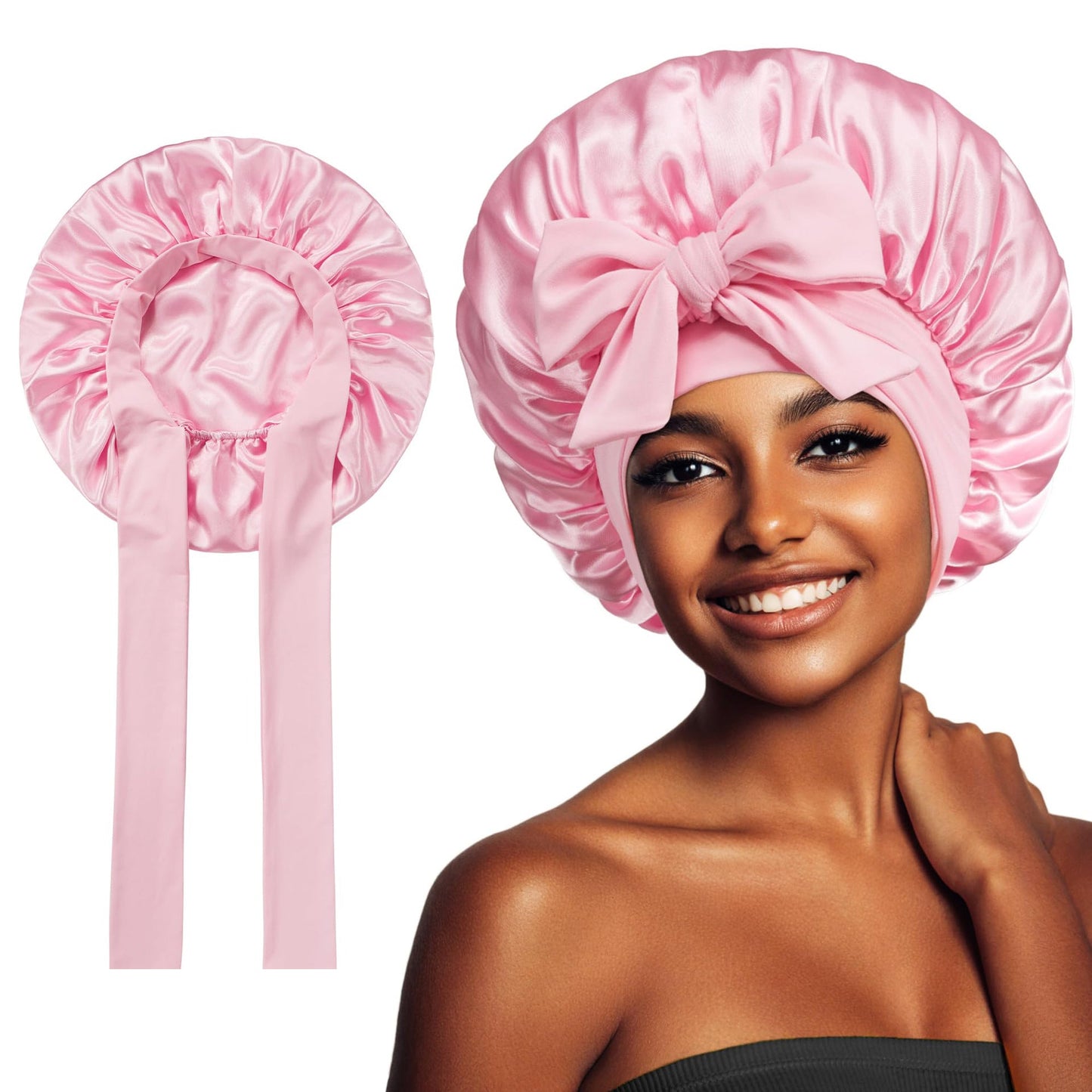 Turban élégant à large bord avec détail en nœud