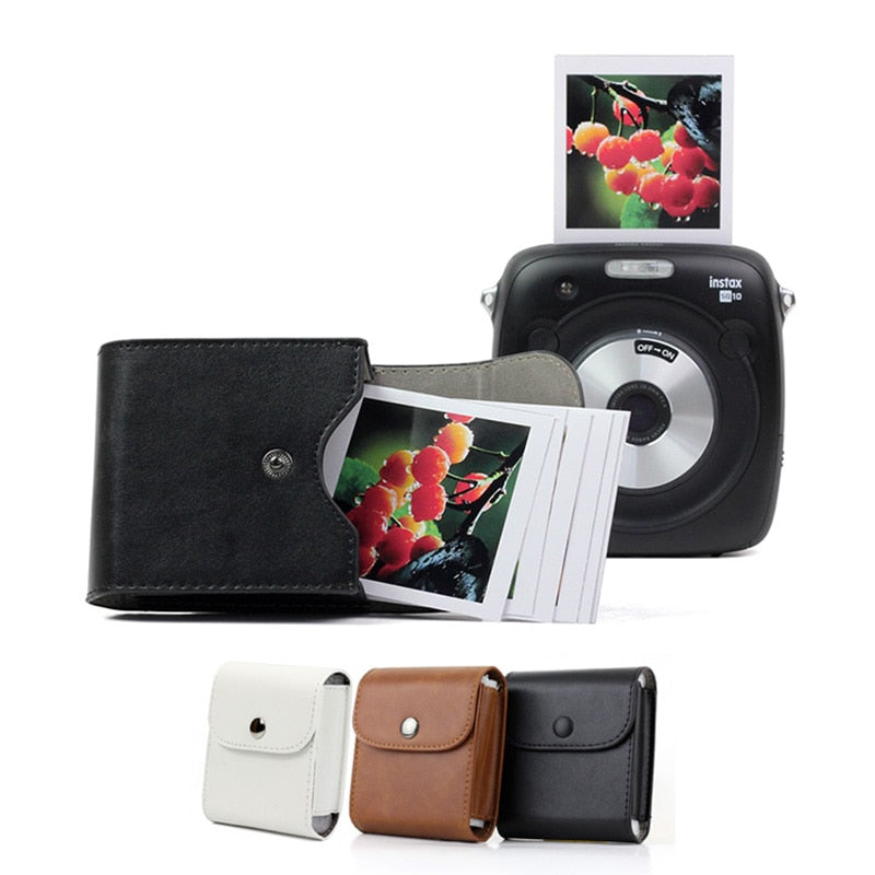 Fujifilm Instax Mini Film Waterproof PU Leather Photo Storage Bag Pouch Pocket Case for fuji Square SQ20 SQ10 SQ6 SP-3 Camera - Korvel
