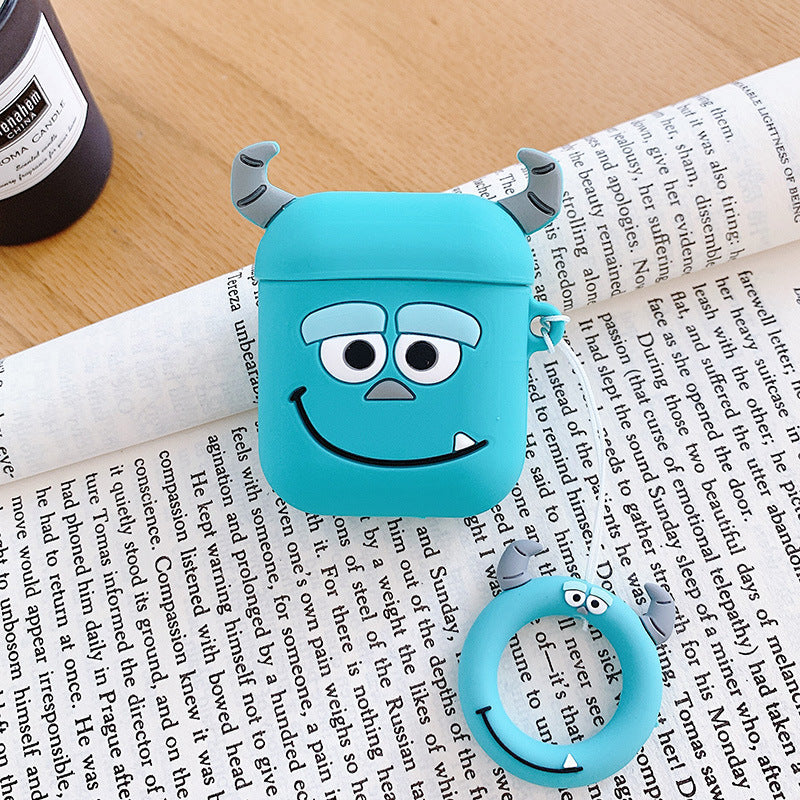 AirPods 5th generation silicone wireless Bluetooth earphone protective case suitable for Apple Pro 2nd generation cute box - Korvel
