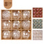 Ensemble d'Ornements de Noël Élégants de 8 cm - 9 Pièces