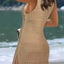 Openwork Scoop Neck Cover Up