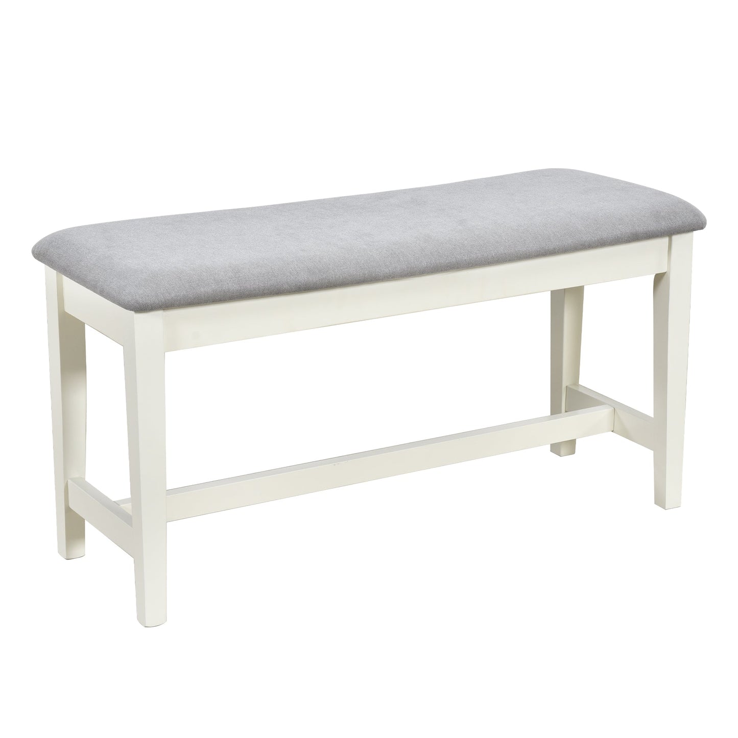 Conjunto de Mesa de Comedor de Madera de 6 Piezas TOPMAX de Estilo Mid-Century