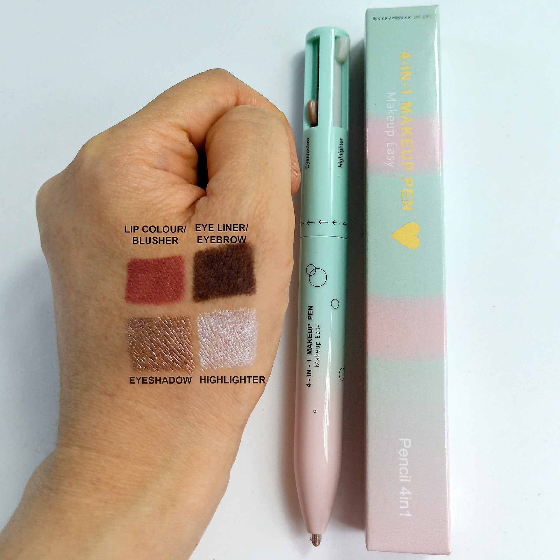4 in 1 makeup pencil 4 in 1 makeup pencil 4 colors 4 colors lip liner highlight eye shadow eyeliner eyebrow pencil 4in1 - Korvel
