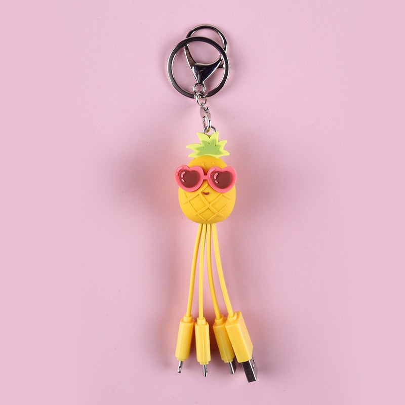 Quirky Peach Blossom Eye USB Charging Cable