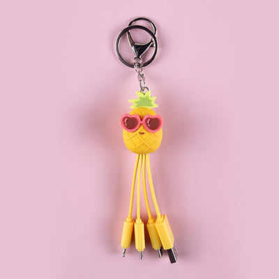 Quirky Peach Blossom Eye USB Charging Cable