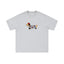 Camiseta de algodón de manga corta bordada de perro salchicha - T-Shirt unisex casual