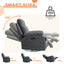 270 degree rotating electric lounge chair with Bluetooth speaker, LED light, telescopic foot pedal adjustable backrest DG - Korvel