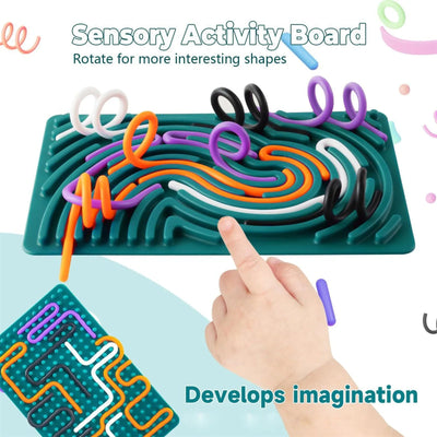 Sensory Activity Board - Premium Silicone Calm Down Toy