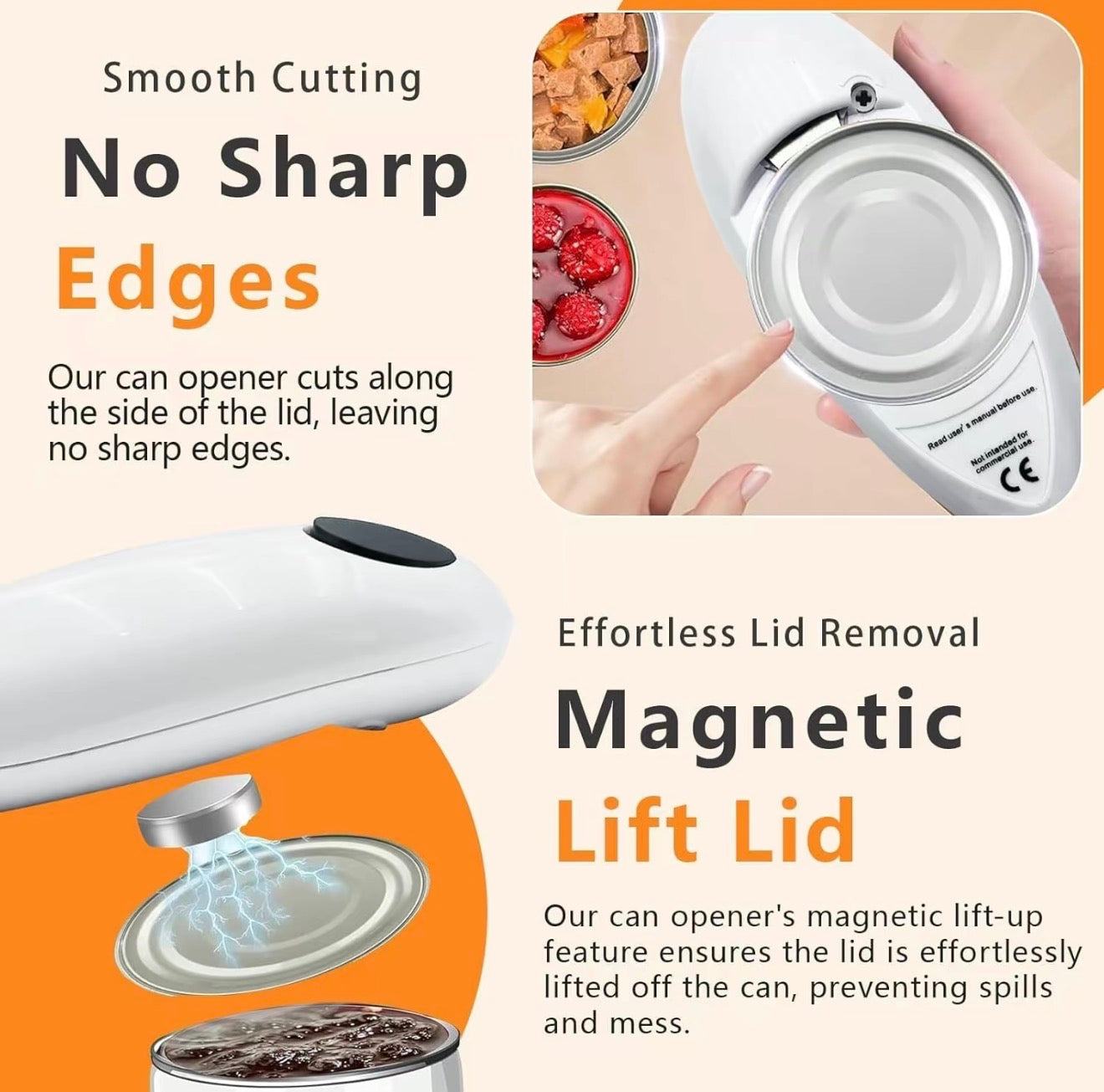 CanEase Auto Opener - Effortless One-Touch Can Opening
