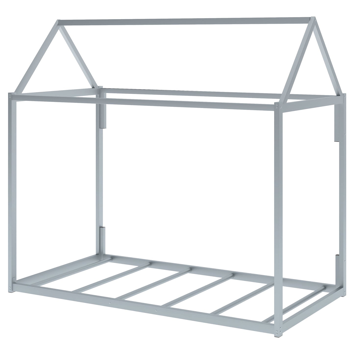 Metal House Shape Platform Bed - Twin Size