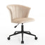 Silla de Oficina en Forma de Flor de Terciopelo con Giro