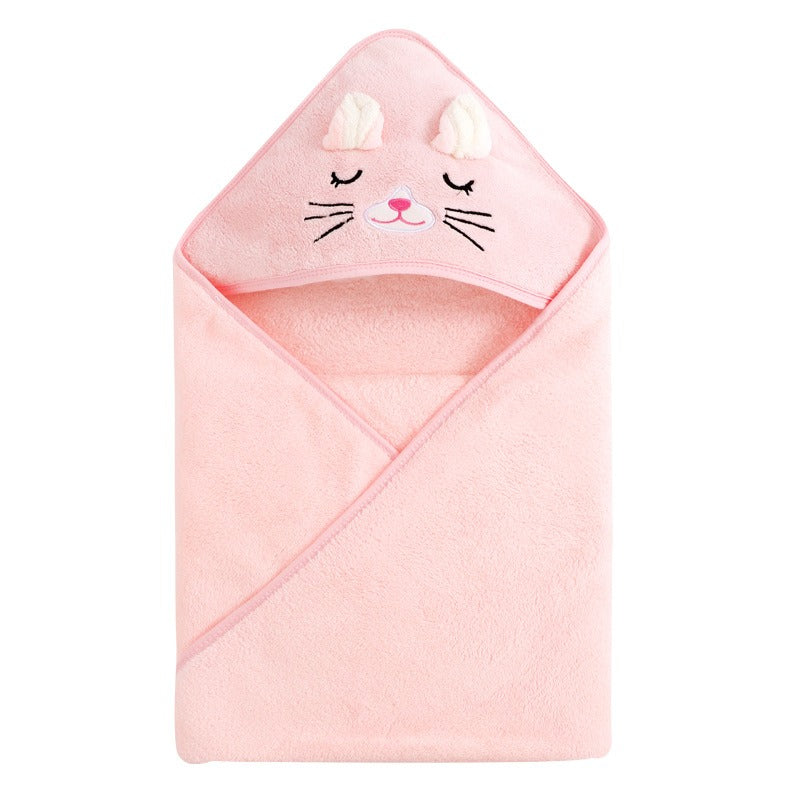 wholesale child baby cartoon animal face elephant hooded towel newborn - Korvel