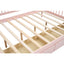 Full Size Daybed with Two Storage Drawers and Support Legs Pink - Korvel