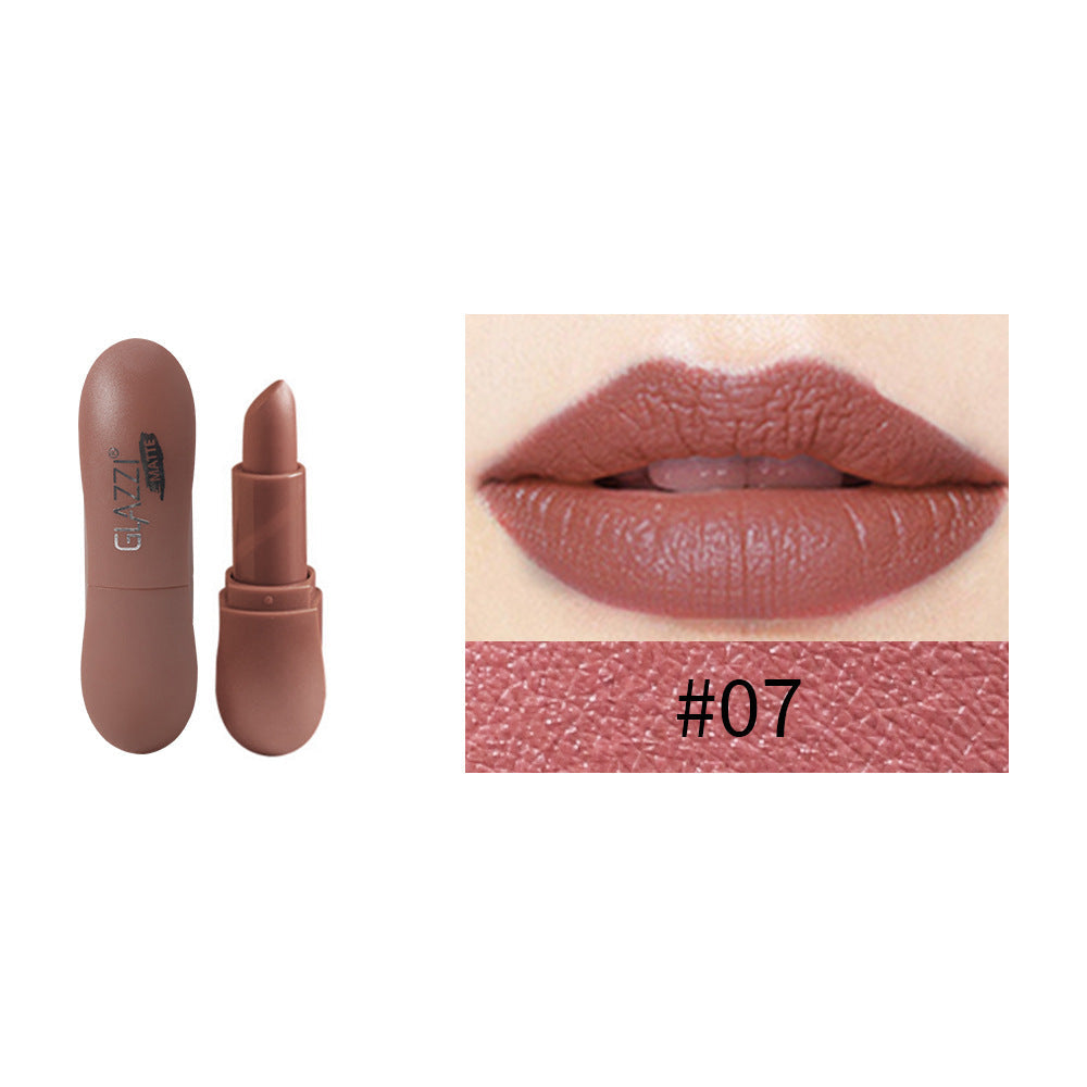 12 Color Rhombic Matte Lipstick Yeast Color Does Not Stick To The Cup And Does Not Fade - Korvel